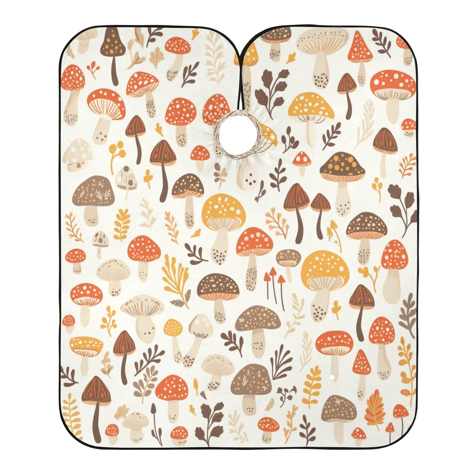 Kigai Mushroom Hair Cutting Cape for Men & Women Waterproof Barber Cape Professional Hairdressing Salon Styling Apron with Adjustable Closure Snap