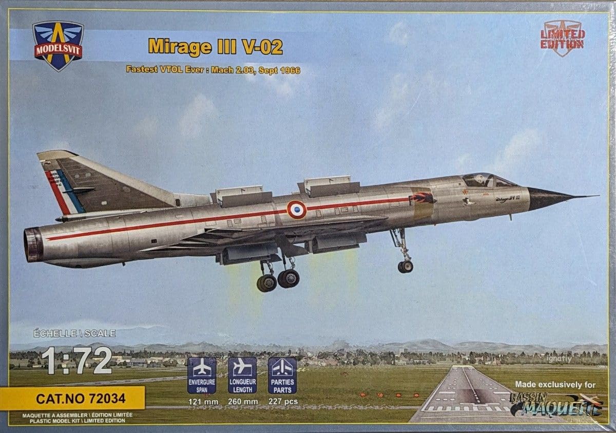 Amazon.co.jp: 172 Modelsvit ダッソー ミラージュⅢ V-02 SVTOL