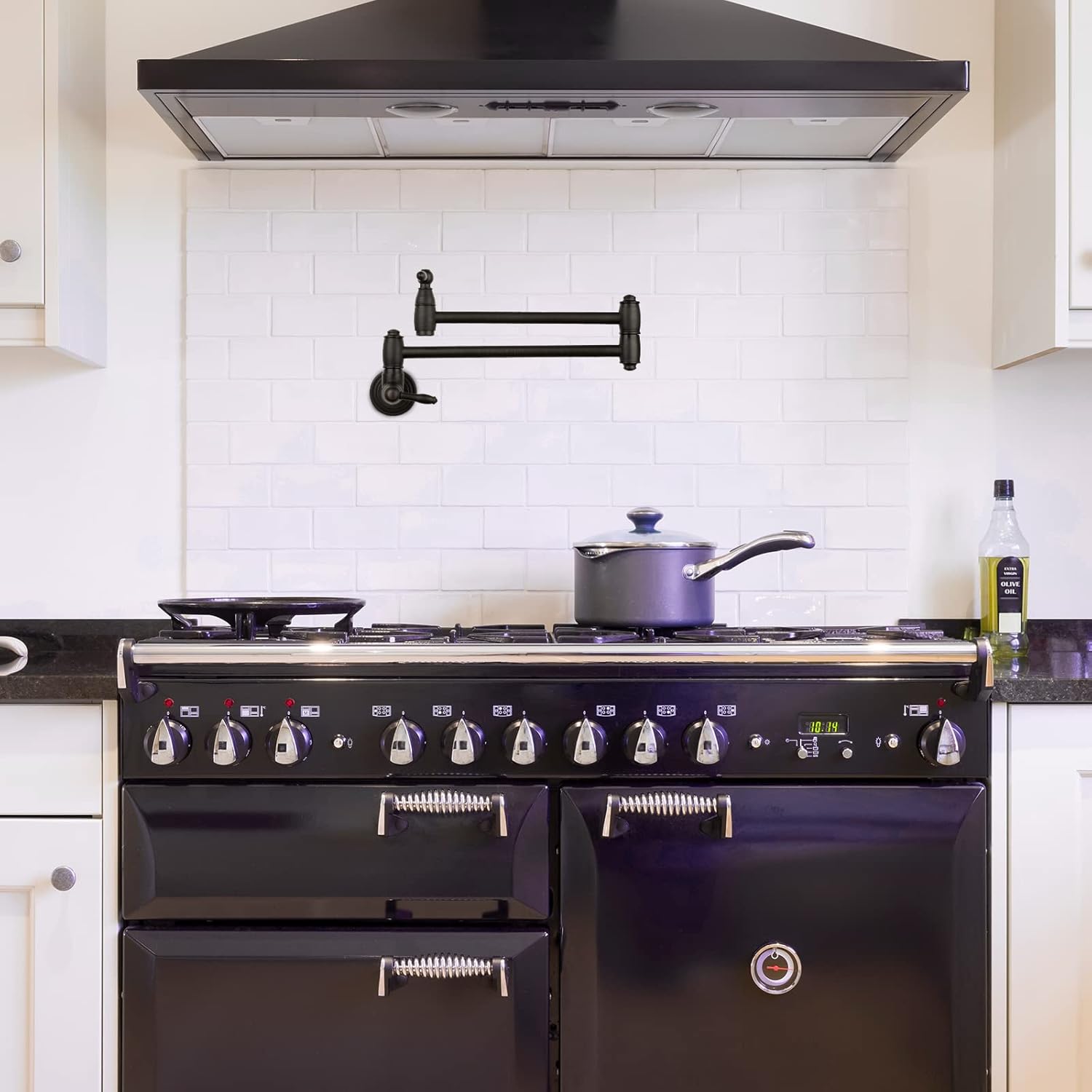 Akicon Pot Filler Kitchen Faucet Wall-Mounted (Oil Rubbed Bronze)