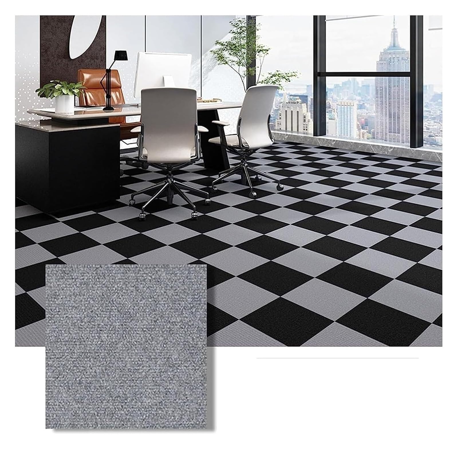 Dalles de Moquette, Revêtement de Sol antidérapant Auto-adhésif à Usage et réutilisable(12 * 12in Light Gray,12pcs)