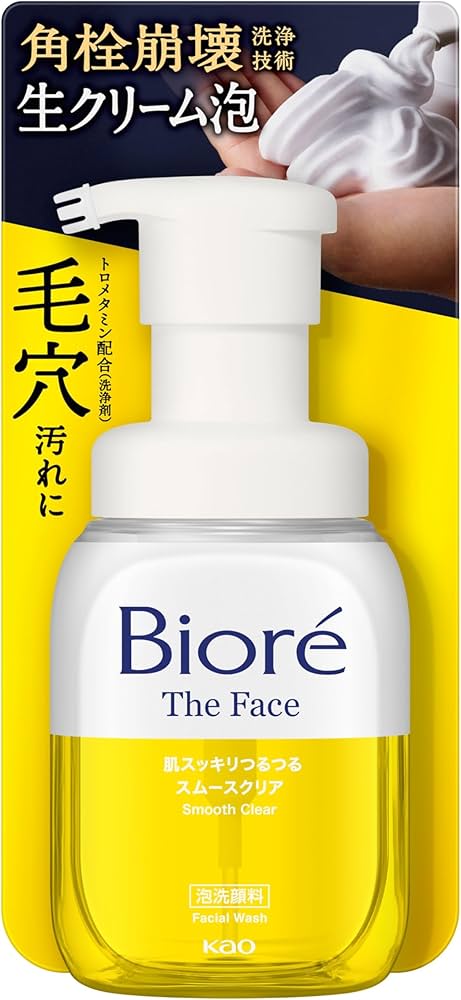 Amazon | ビオレ Bioré ザフェイス 泡洗顔料 スムースクリア 本体 【泡