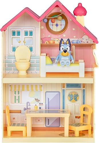 Miniatura 6 de BLUEY Mini Home Playset  Juego compacto de casa con asa de transporte  Tres habitaciones diferentes  Cocina, dormitorio y baño  Incluye figura con 5