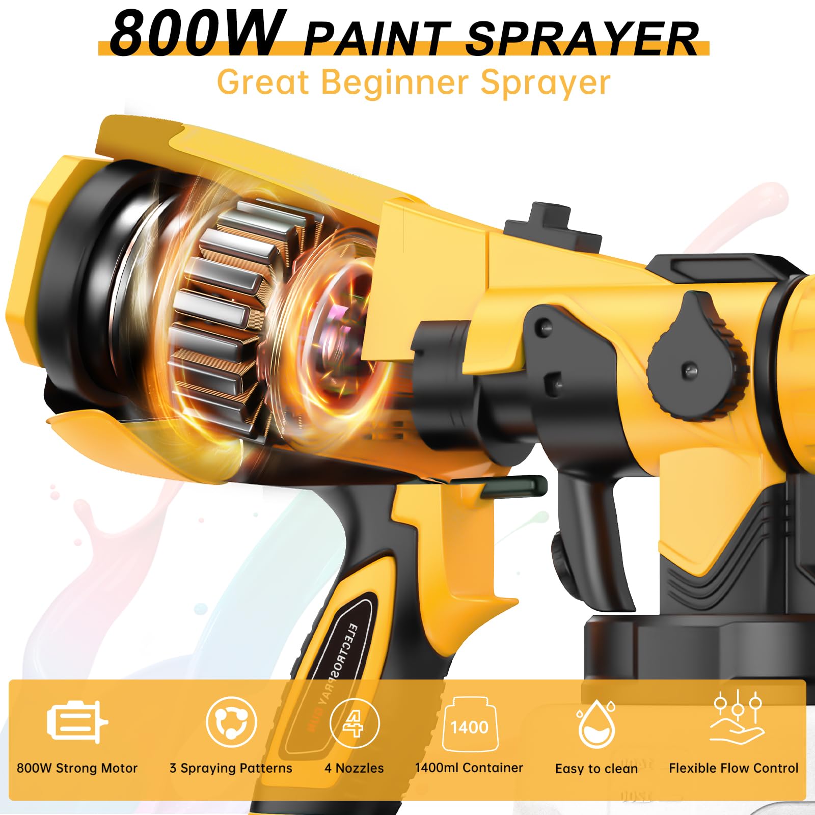 Pistola De Pintura Eléctrica Fermech, Pistola De Pintura Eléctrica