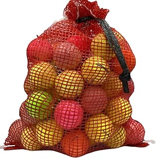 Golf Ball Planet 72 Colored Used Golf Balls in Mesh Bag 3A/2A Condition