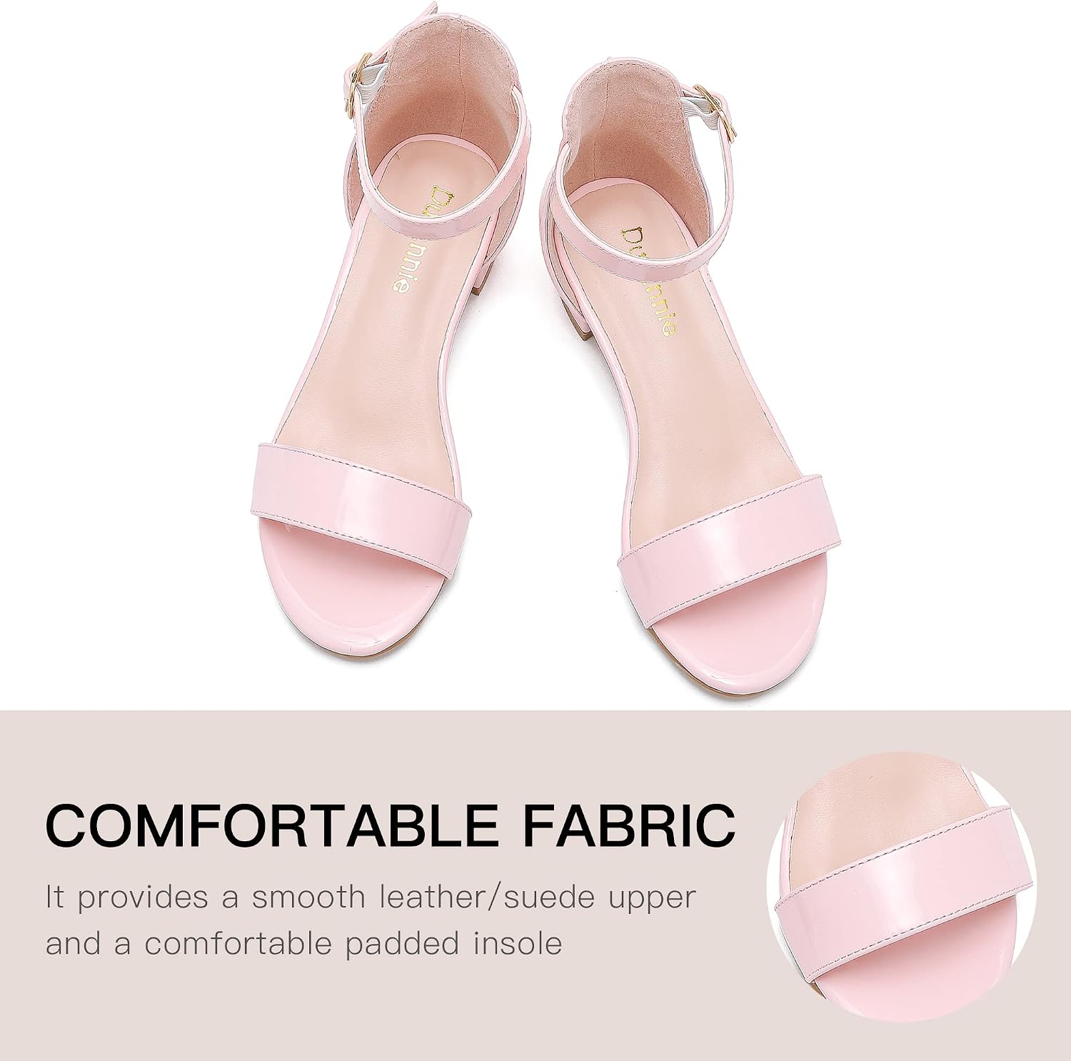  Girls Heels Sandals Girls Dress Shoes for Toddler Little Big Kids thumbnail