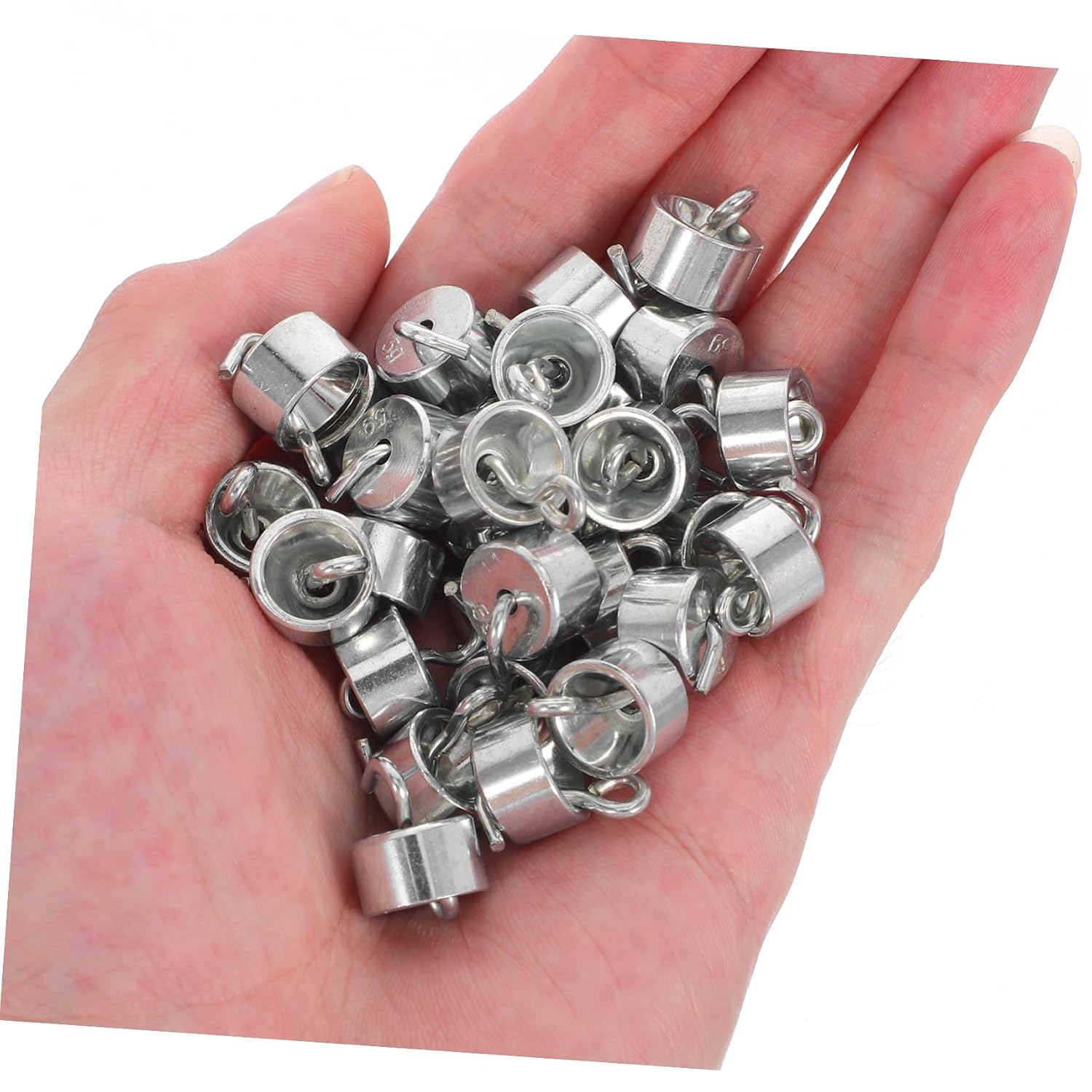 30pcs Iron Hooked Calibration Weights for Digital Scale Lab Use Precision Metal Mass for Science and Physics Experiments Educational Measurement