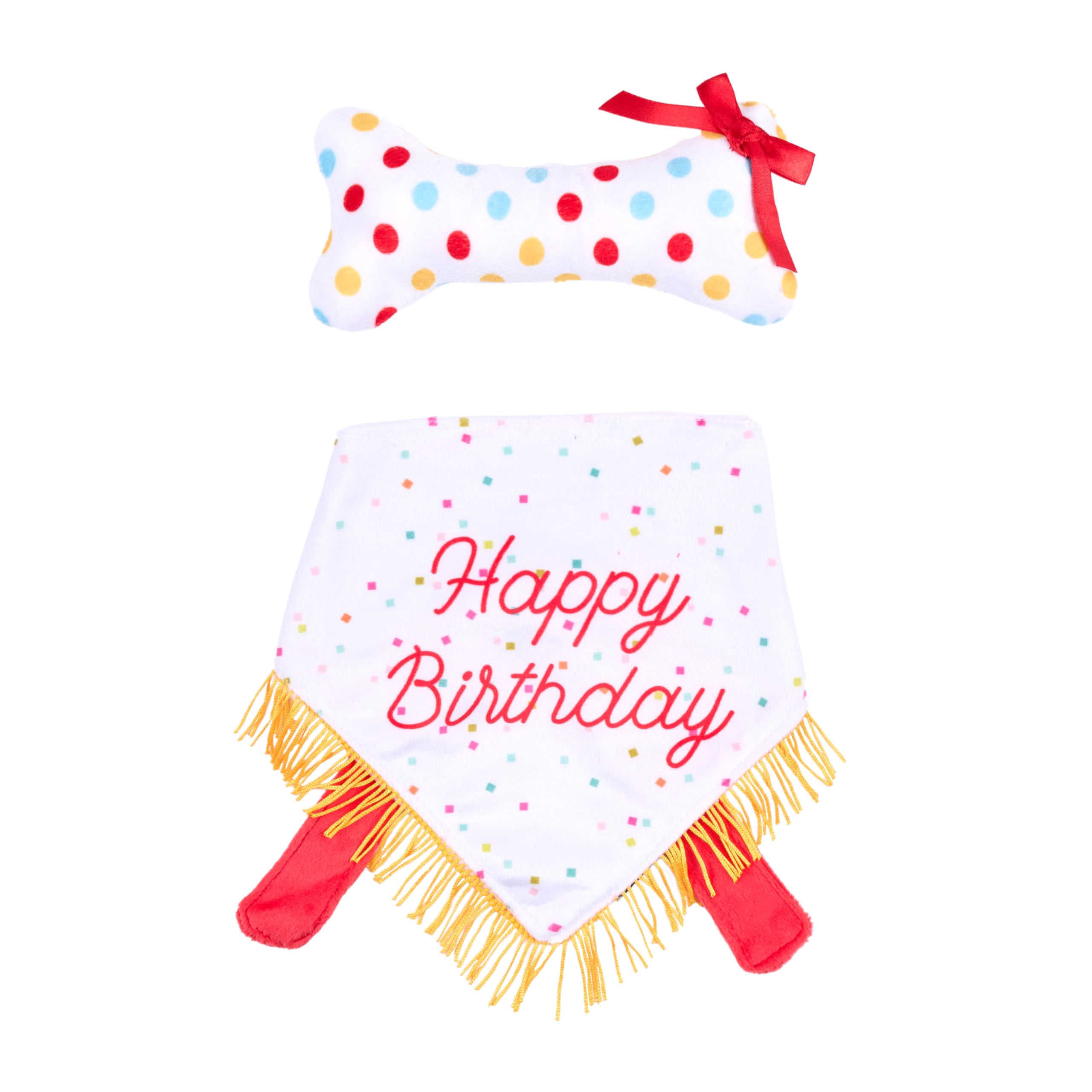 Bandana d'anniversaire et os ZippyPaws pour fêter le jour spécial de votre chien