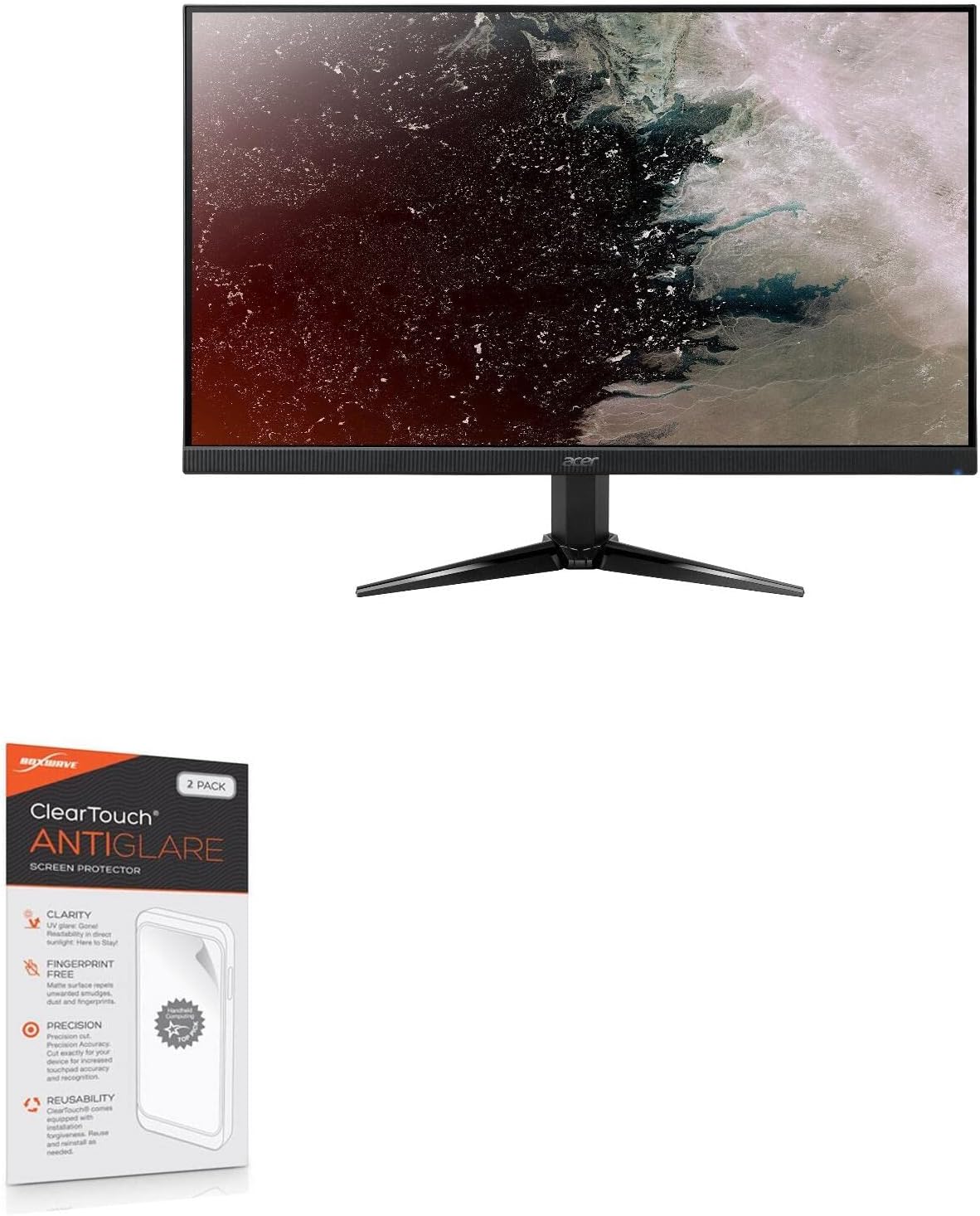 BoxWave Screen Protector Compatible with Acer Nitro QG1 (QG221Q) - ClearTouch Anti-Glare (2-Pack), Anti-Fingerprint Matte Film Skin