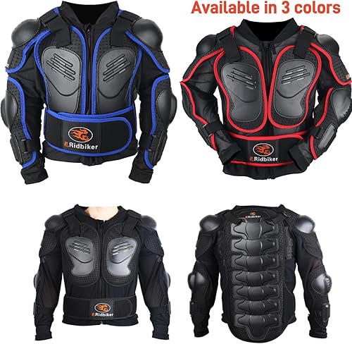 Miniatura 4 de Equipo de motocross para jóvenes, chaqueta de motocicleta con armadura, protector de pecho, equipo de equitación, protector de columna vertebral