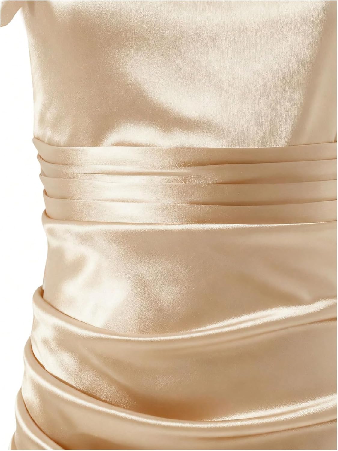 SHENHE Girl's Satin One Shoulder Junior Bridesmaid Dress Prom Wedding Maxi Slit Flower Girl Dress