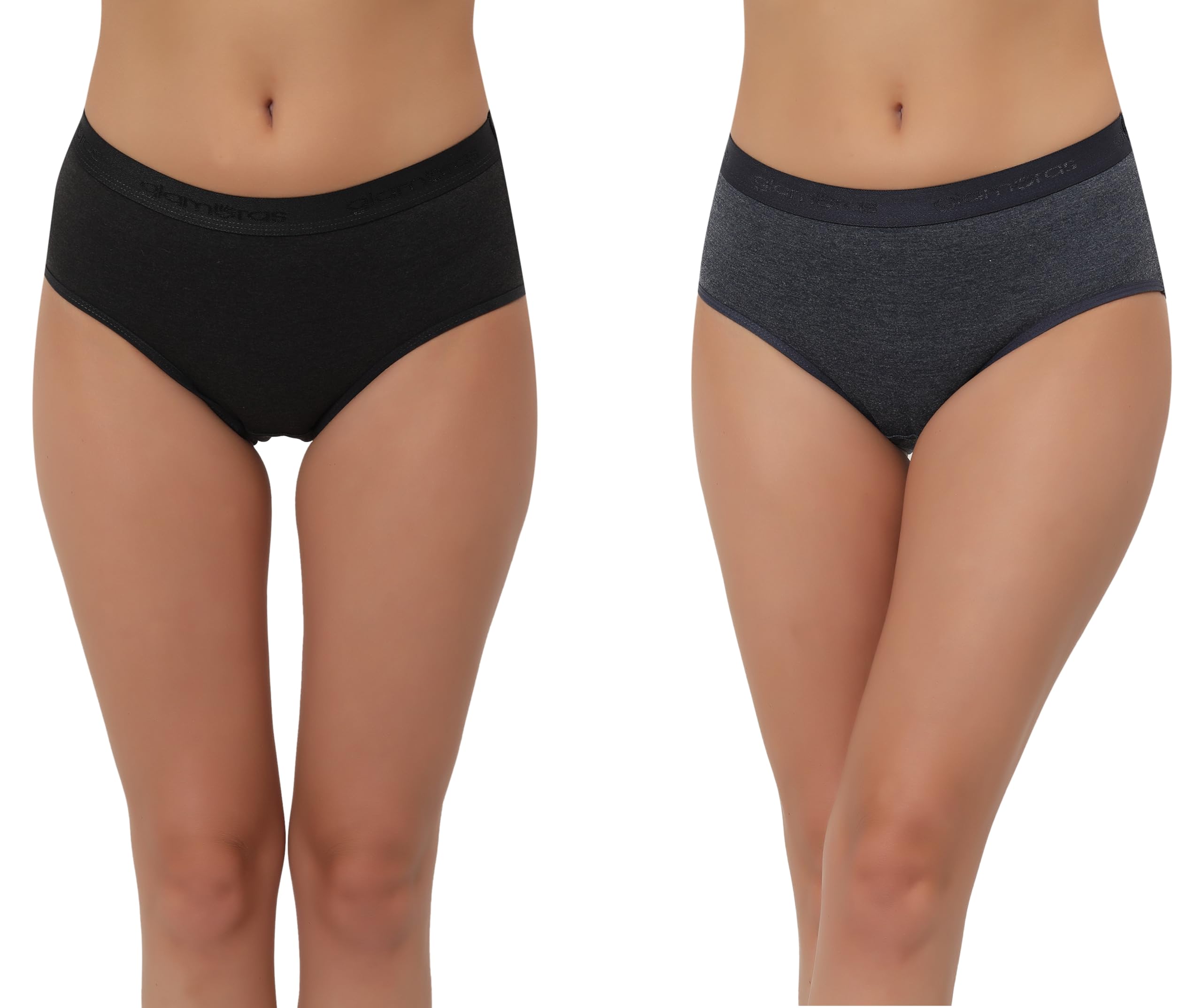 glamoras Women PC Cotton Mid Rise Full Coverage Hipster Panty, Size M-4XL-picture-20