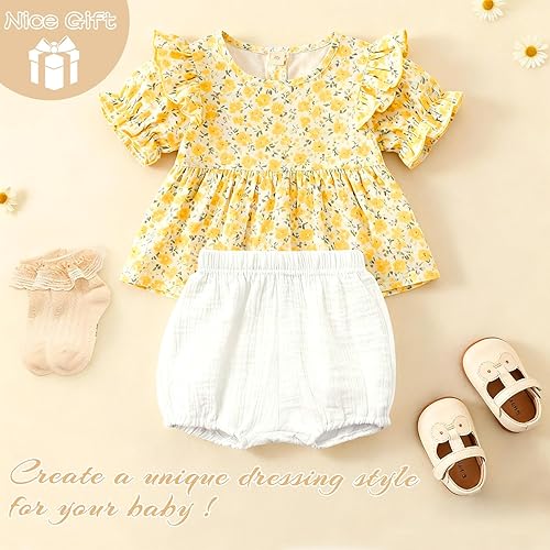 Miniatura 6 de Durio 3 pares de bombones para bebé, fundas suaves para pañales para niñas y niños, pantalones cortos sólidos para bebés, ropa interior para recién