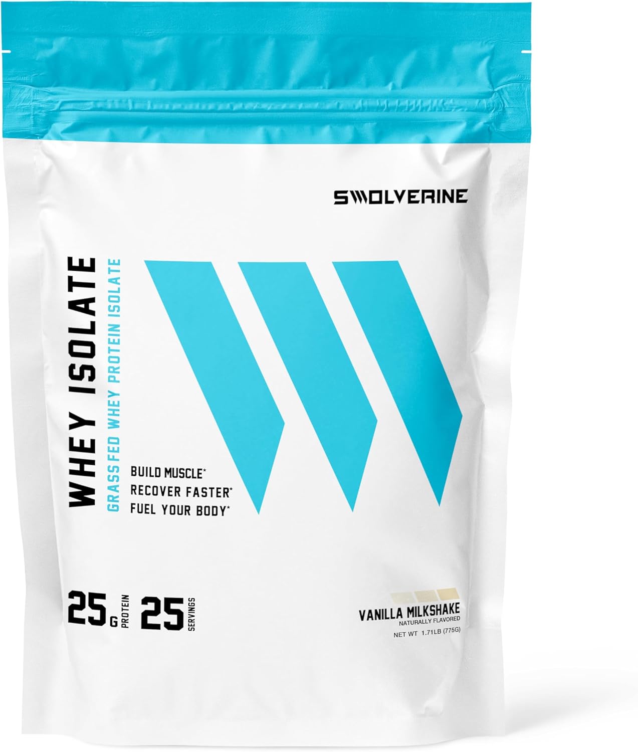 Swolverine Whey Protein Isolate Powder – 25g Protein, Fast-Digesting WPI with ProHydrolase, 0g Fat, Low Carb, Supports Rapid Muscle Recovery & Lean Mass, 25 Servings, Vanilla Milkshake