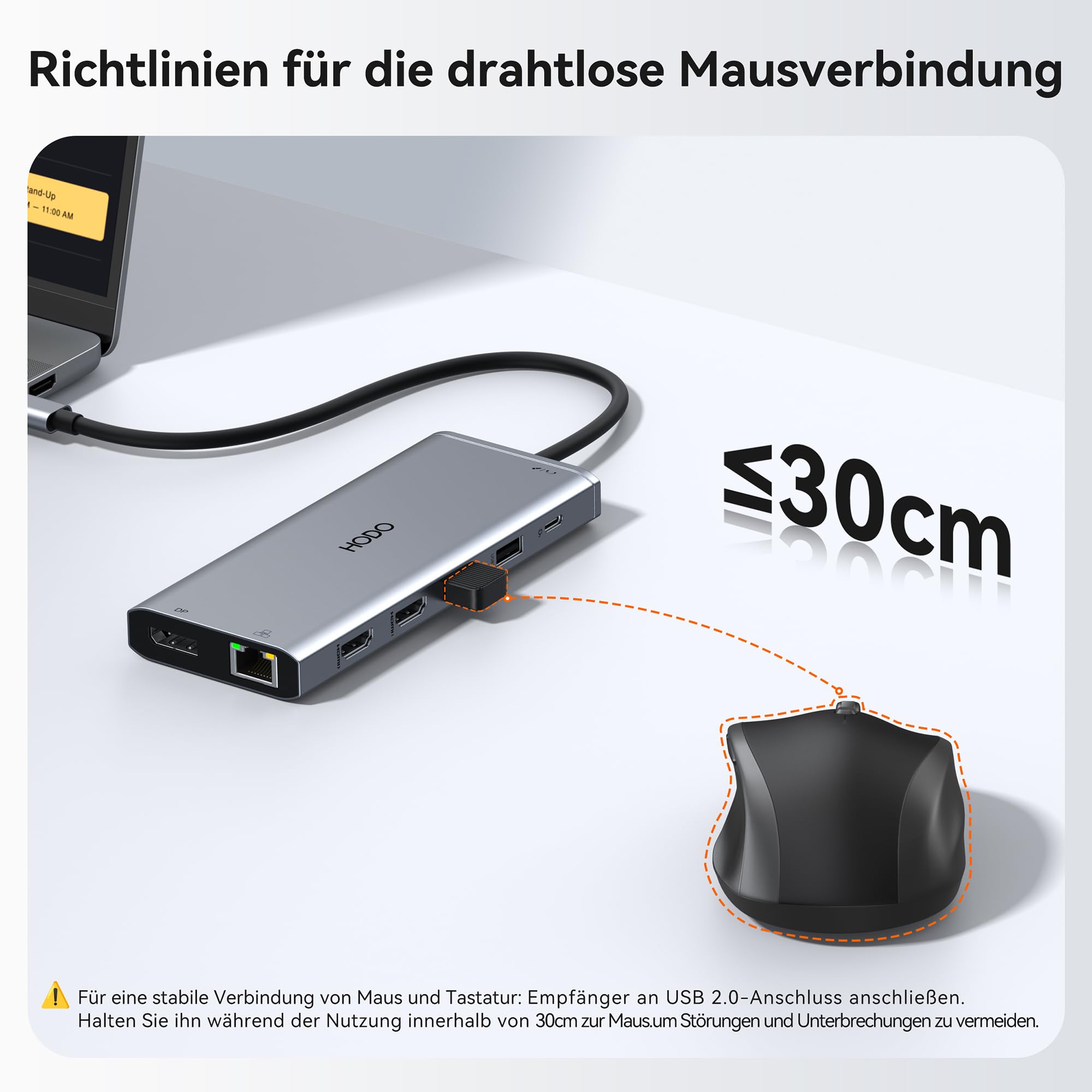 Dockingstation Laptop 2 Monitores, Docking Station USB C Hub Adapter 14 in 1 con Dual HDMI, 10 Gbps Data Port, DisplayPort, Ethernet, PD, USB, SD TF Kartensteckplatz, 3.5mm Audio