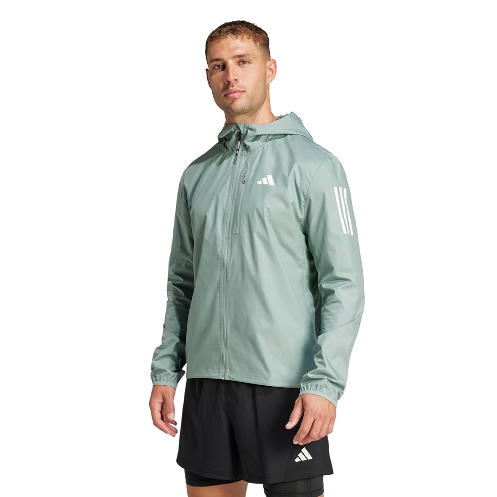 adidas - 【Sサイズ】Tinman Elite Rain Jacket adidas Men's Running Jacket, Silver Green, X-Small : Amazon
