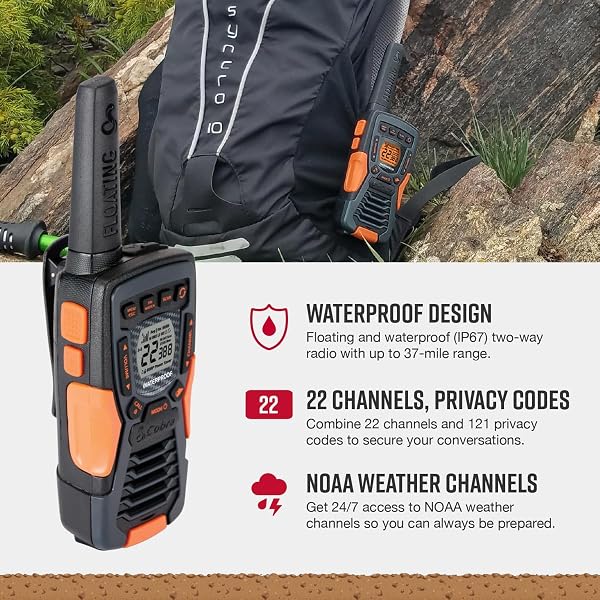 Cobra ACXT1035R FLT Walkie Talkie - 3