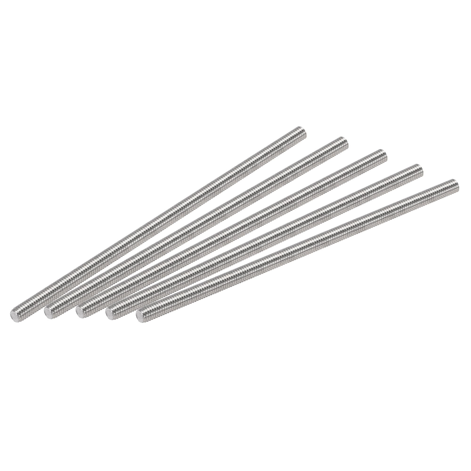 304 Stainless Steel Threaded Rods - M3 x 350mm -12 304 Stainless Steel Threaded Rods - M3 x 350mm -12