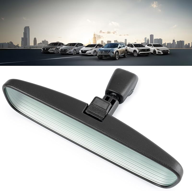 Retrovisor interno dia/noite AKSOLONT para Nissan – com suporte de montagem