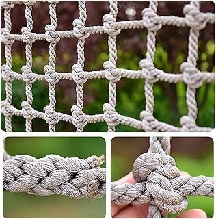Climbing Rope Net Hemp Rope Net Polyamide Climbing Cargo Net, Durable Balcony Protective Net, for Back Yard Climber Attachments, Max Load 250kg (Size : 2 * 3m(6.6 * 9.9ft))
