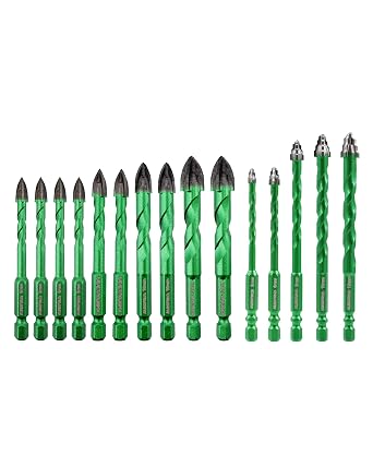 Masonry Diamond Drill Bit and KURSTOL Serrated Masonry Drill Bit Set