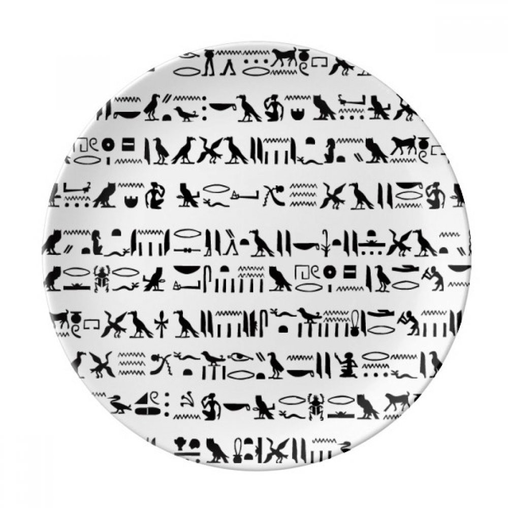 Totem Égypte hiéroglyphes plaque porcelaine 21cm aux finitions d'art