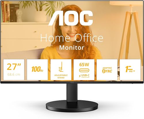 AOC Q27B3CF2 - Moniteur QHD 27 Pouces, Haut-Parleur, régl…