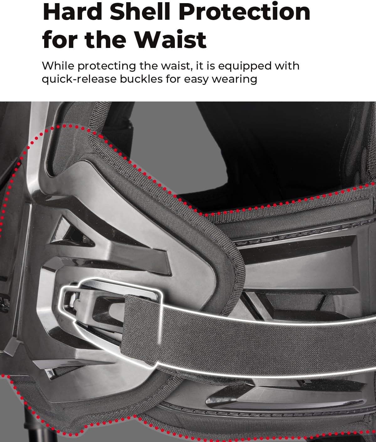 KEMIMOTO Motorcycle Chest Protector for Men Dirt Bike Protective Gear for Adult Suitable for Outdoor Powersports Motorcycle Riding - Image 4