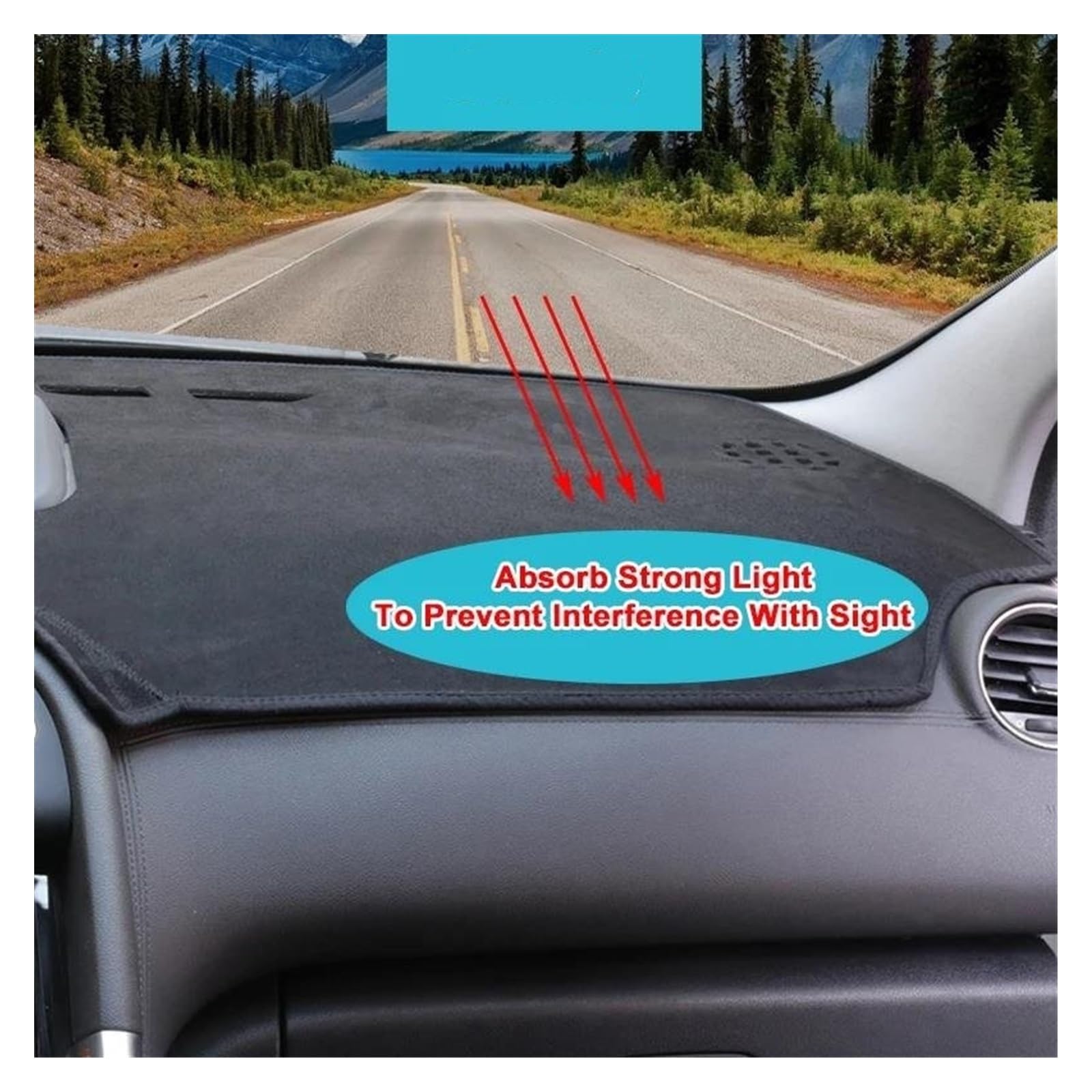 Tapis Protection Tableau De Bord Renault Clio 5 2019-2025 – Anti-UV Antidérapant Pare-Soleil