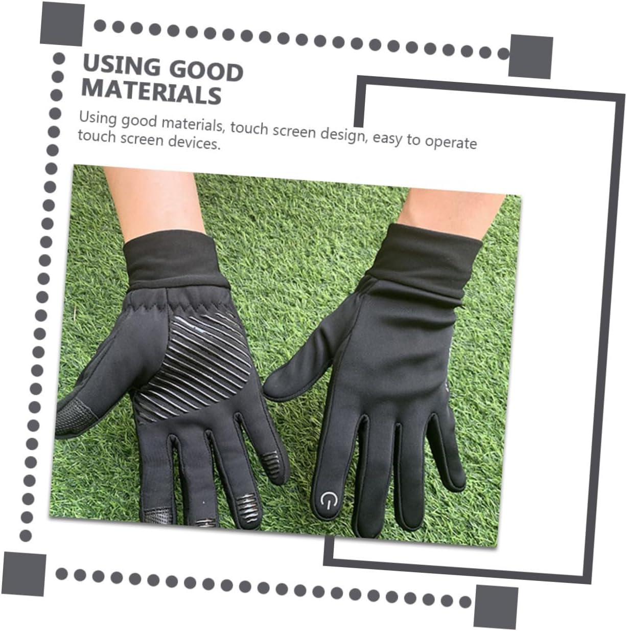 Winter Riding Gloves for Men Women Thermal Touchscreen Cycling Gloves with Anti-Slip Grip Full Finger for Hiking Skiing Walking