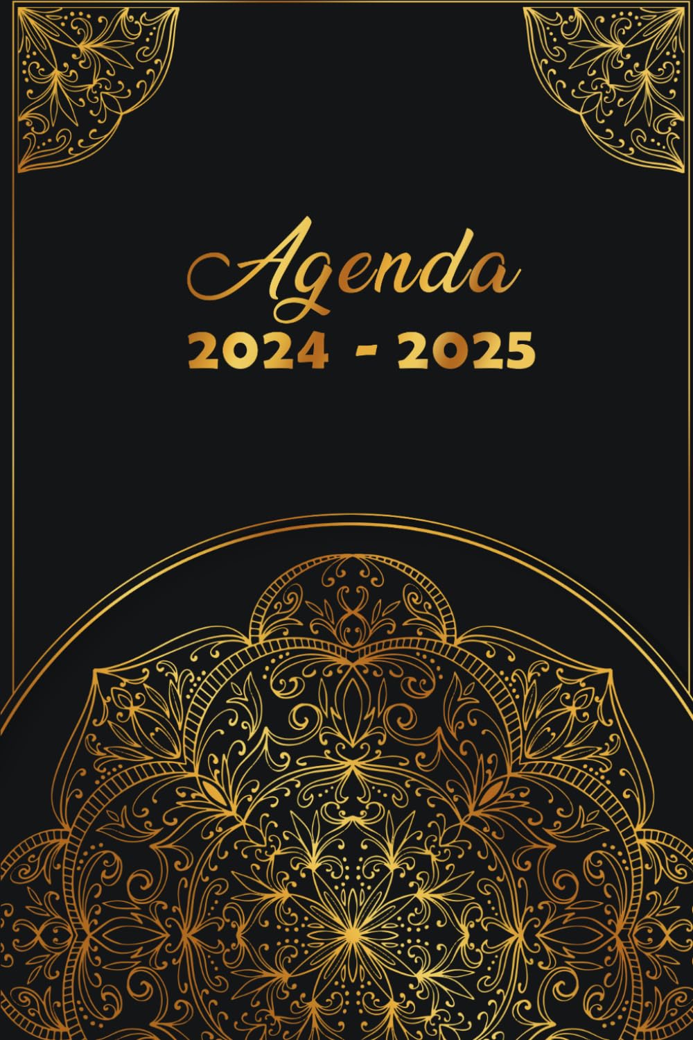 Agenda 2024-2025: Semainier 1 semaine sur 2 page, 2 Ans de Janvier 2024 à Décembre 2025, Petit format A5.