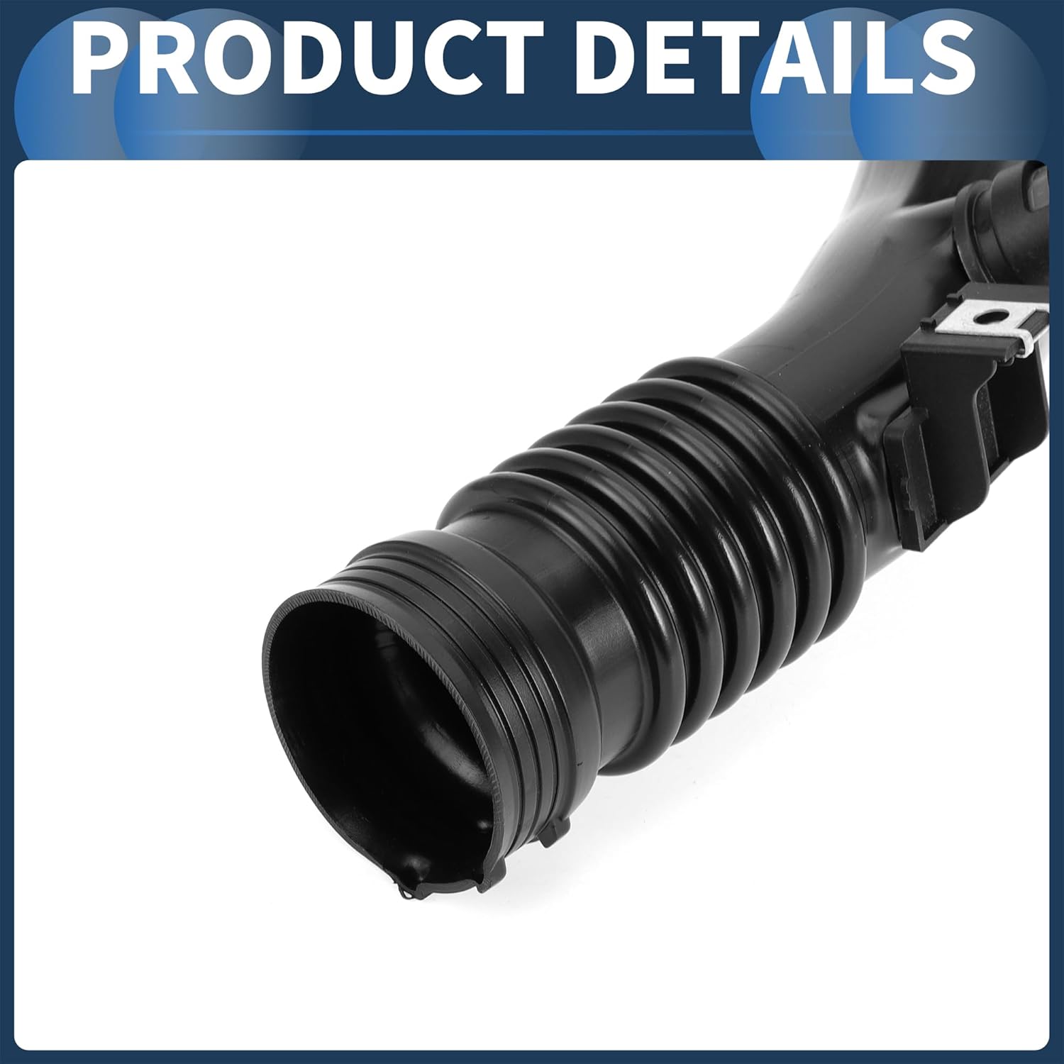 Air Intake Hose with Sensor Air Turbo Induction Pipe, No.13717609810 for BMW 740Li 740 3.0L L6 2011-2012 Black, 1 Pc