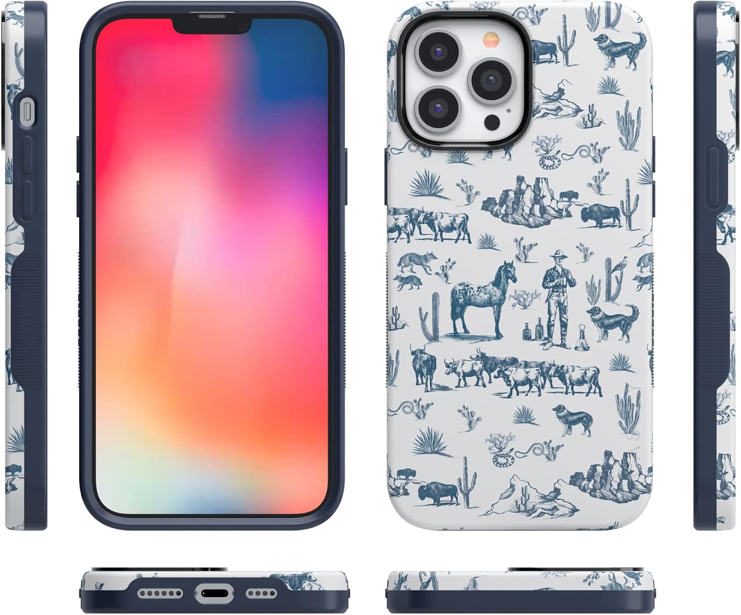 Casely iPhone 13 Pro Case | Wild West Adventure | Desert | Bold Protective Design | Compatible with MagSafe