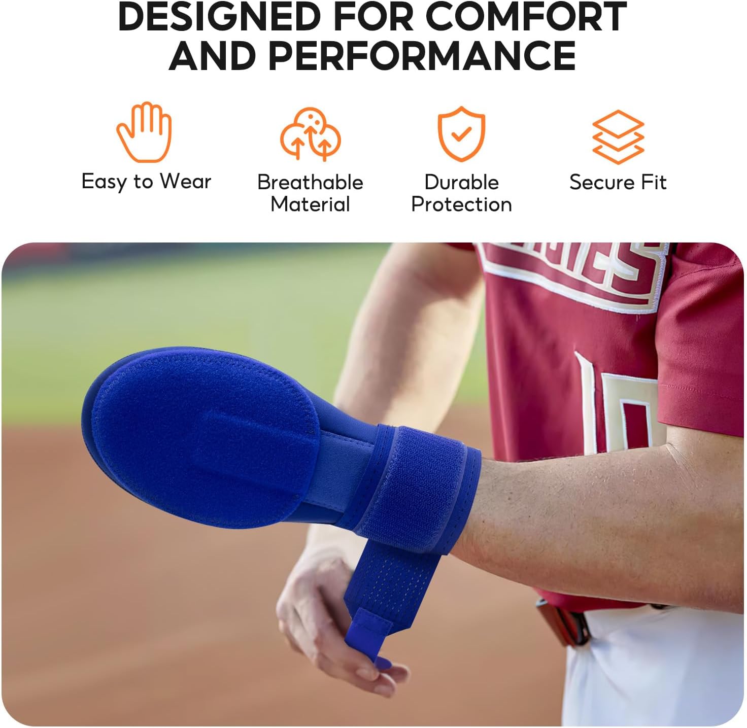 Baseball Sliding Mitt, Youth Ages 6-12 & Teens Adults 12+, Sliding Glove Hand Guard for Baserunning, Hard Shell Ambidextrous Left/Right, Baseball/Softball Compatible, Drip Style - Image 7