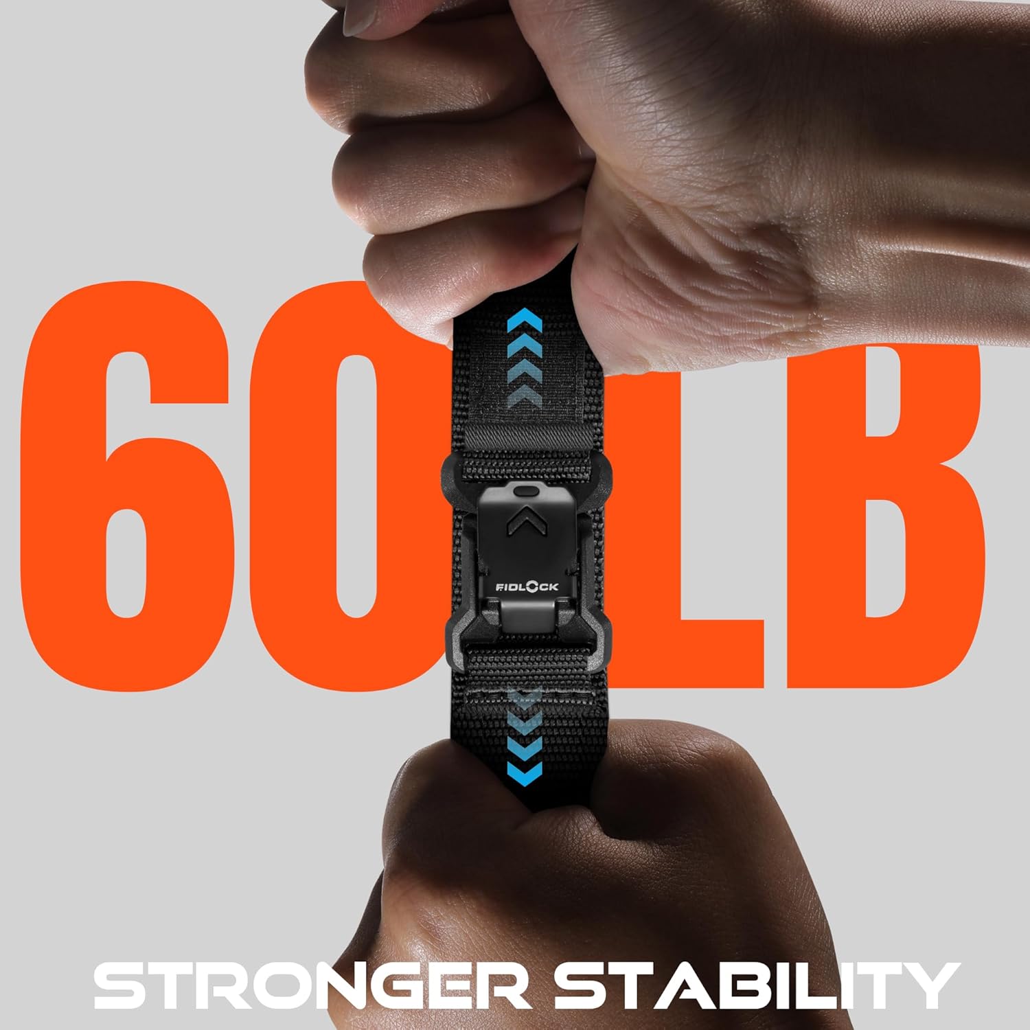 Bandletic Compatible with Garmin Fenix 5X 6X 7X Watch Band - 26mm Easy-Fit Rugged Nylon Strap with Magnetic Fidlock V-Buckle for Fenix 8 51mm/7X 6X Pro/5X Plus/3/3 HR/Tactix/Epix Pro2 51mm/Instinct 2X - Image 4