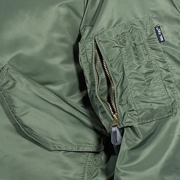 Amazon.com: Mil-Tec US CWU Flight Jacket Basic Olive Size S