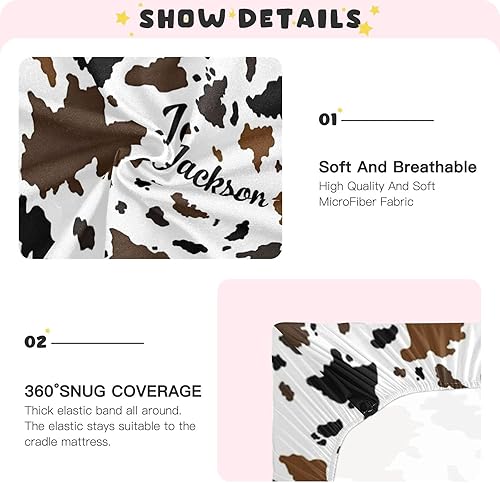 Miniatura 4 de Sábanas personalizadas para empacar y jugar con nombre, sábanas para cuna de bebé con nombre personalizado para bebés niños y niñas, paquete de