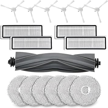 Main Side Brush with Hepa Filters and Mop Pads Compatible for Dreame L10s / L10 Ultra / L10 Prime Robot Vacuum Cleaner Parts
