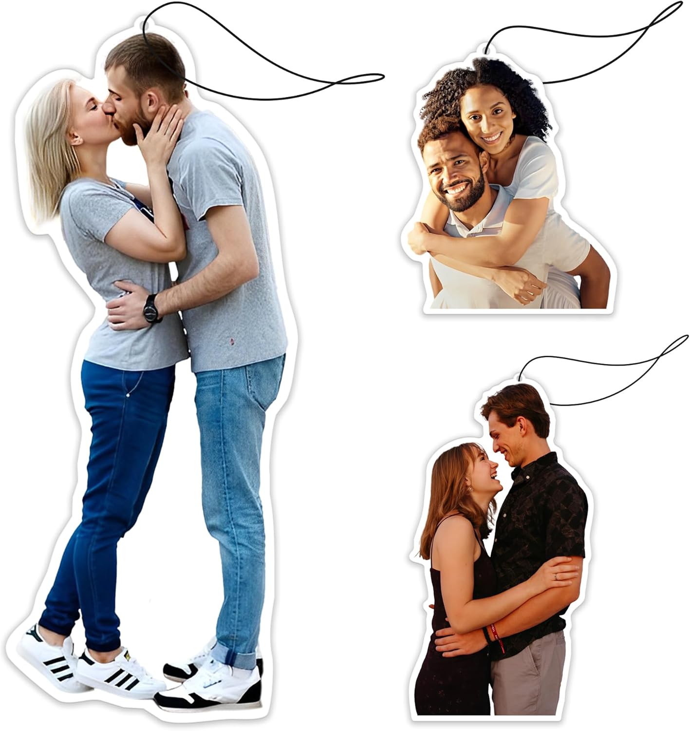 250PCS Custom Couple Car Air Fresheners Personalized Bulk Newlyweds Gifts Customized Bulk Gifts for Wedding Party/Engagement/Proposal Party/Family Day/Anniversary(option 5:250pcs)