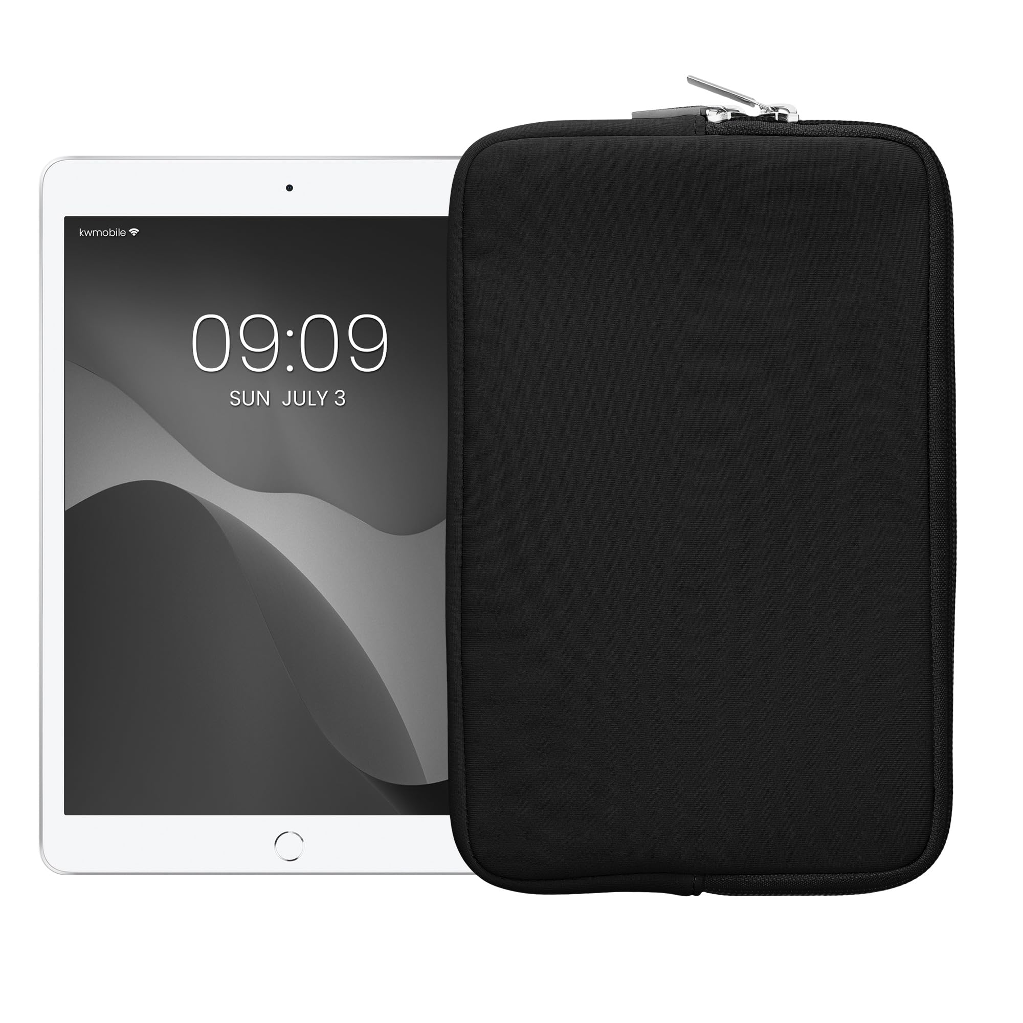 kwmobile Cover Tablet Compatibile con 8"-8,4" Tablet - Custodia eReader Universale - Copertina Protettiva in Neoprene Grigio Scuro