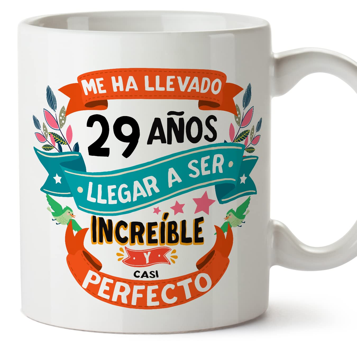 MUGFFINS Taza 80 Cumpleaños - "Me ha llevado 80 años llegar a ser increíble y casi perfecto - Regalos Desayuno Feliz Cumpleaños — view 179