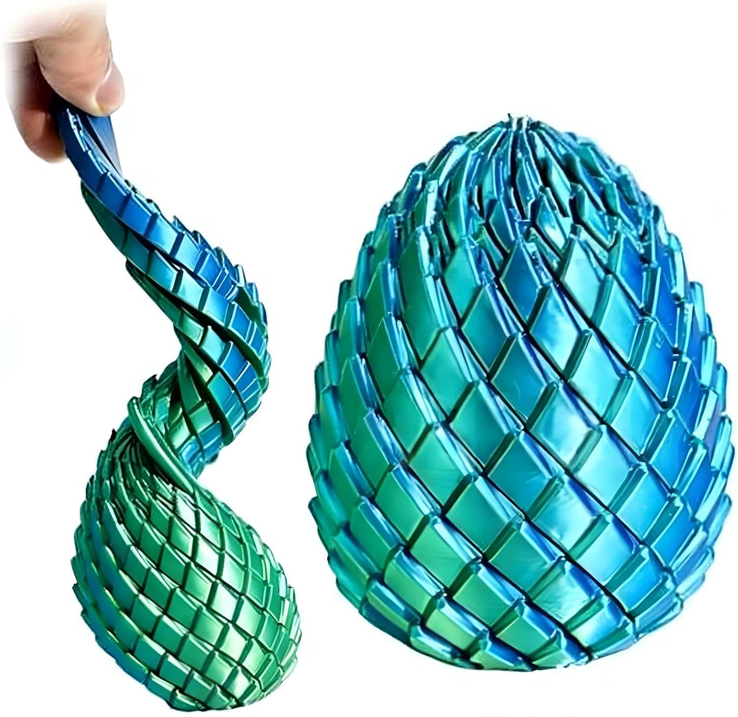 Twisty Fidget Egg, 3D Printed Slippery Egg Fidget Toys, Easter Dragon Eggs, Fidgets Stress Relief Toys for Kids Adults, Focus Relaxation Desk Toy, Unique Gifts