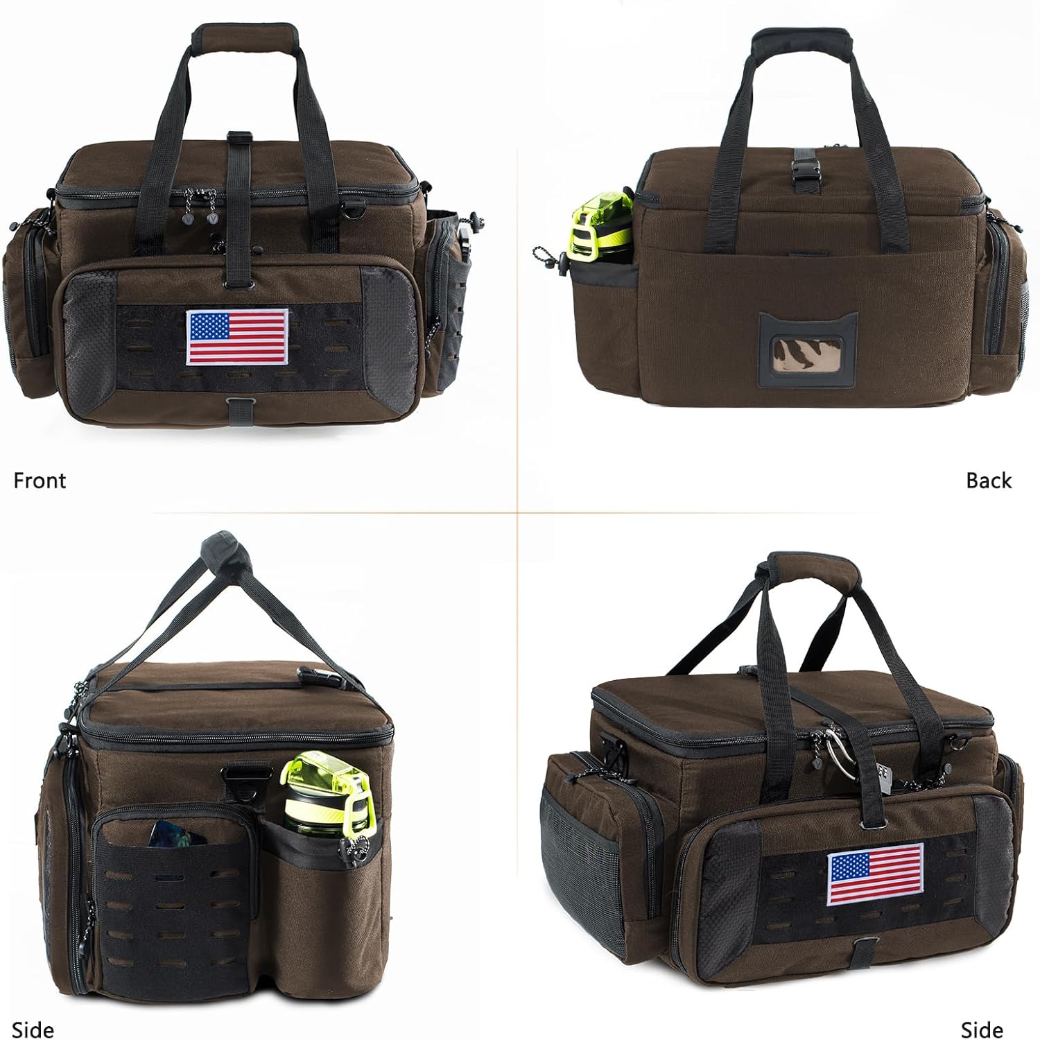 Large Pistol Range Bag Shooting - Tactical Gun Range Bag Pistol Cases, Gun Bags for Handguns, Gun Bag for Men, Carrying Duffle Bag for Gun Accessories - Image 7