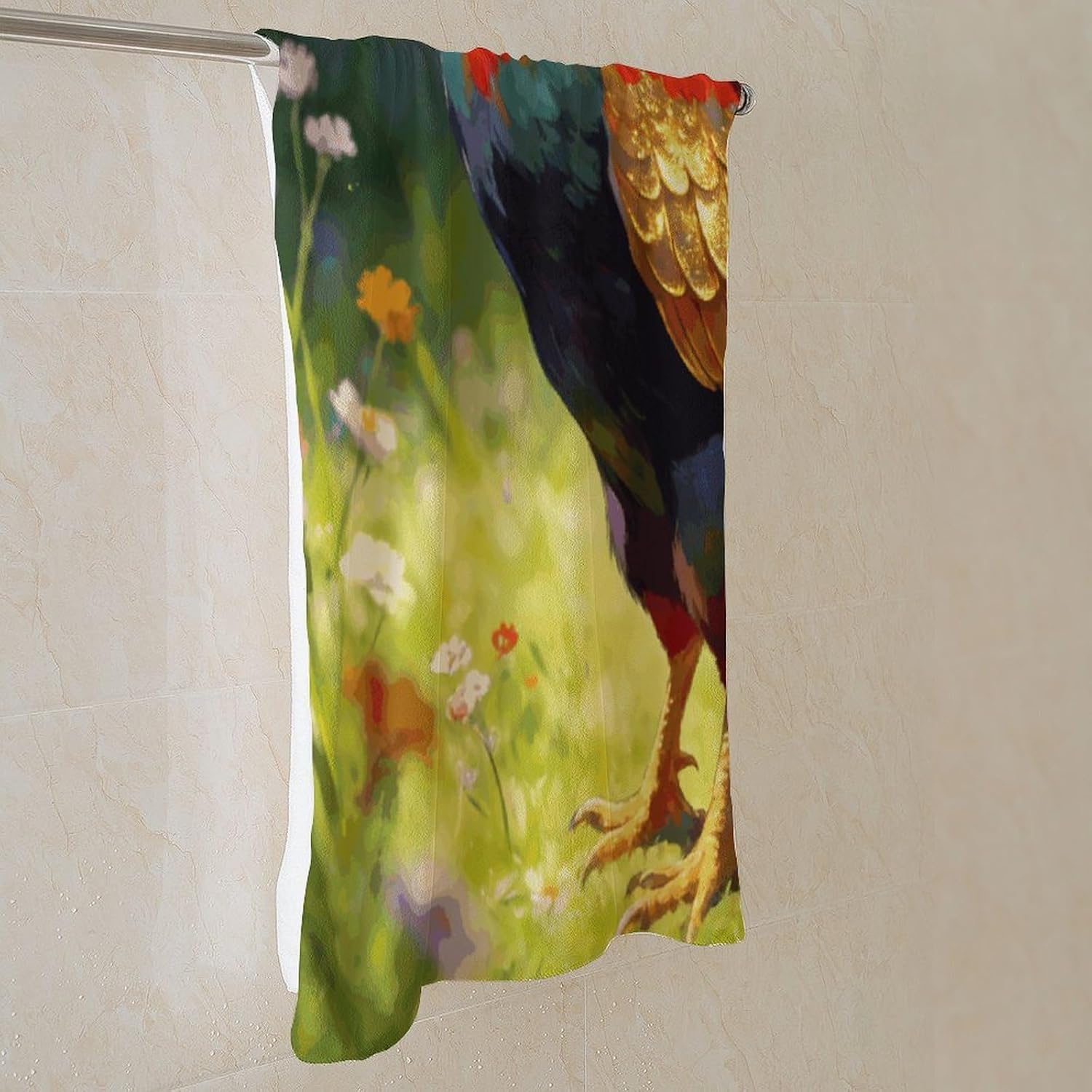 Jin Yu Chao Ming Bath Towel, Highly Absorbent & Quick Drying Beach Towel, Compact & Lightweight Pool Towel for Bathroom, Beach, Pool, Gym, Spa, and Hotel Use