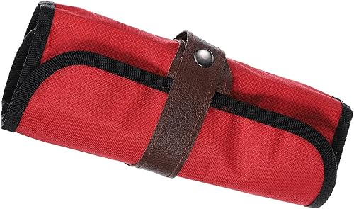 Miniatura 6 de PATIKIL Estuche enrollable hecho a mano con 36 ranuras, estuche de tela Oxford para lápices, organizador para dibujar, colorear, bocetos, azul