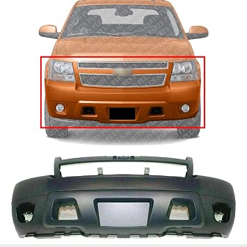 AUTOS PARTS PLUS Front Bumper Cover Primed Direct Replacement Compatible With 2007-2014 Chevrolet Tahoe/Suburban 1500 GM1000817 25814570