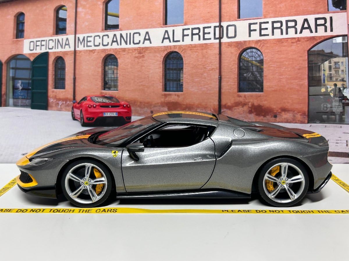 Amazon | Burago 1/18 Ferrari 296 GTB ASSETTO FIORANO グレー
