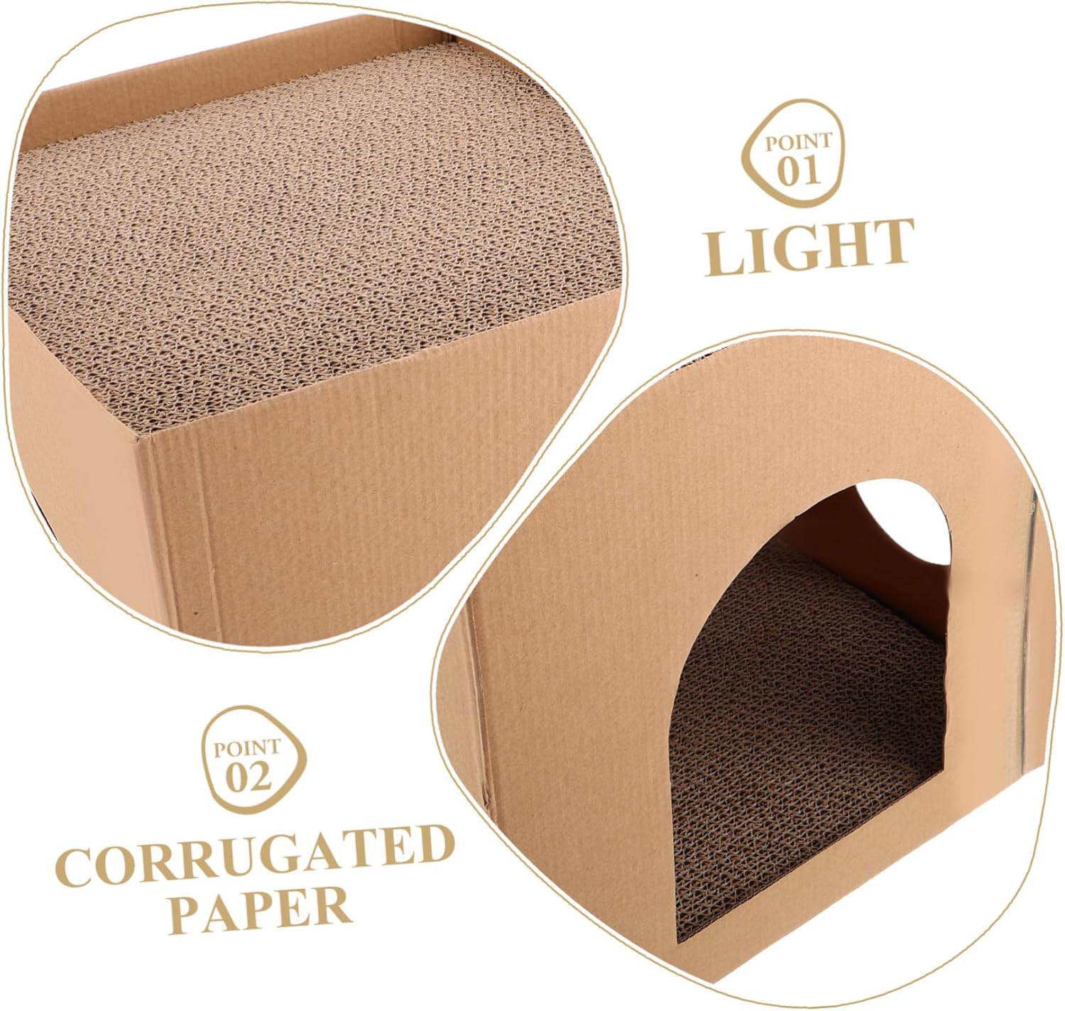 Scratching Pad House Cat Scratching Board Cardboard Scratch Nest Pet Cat Corrugated Cardboard Bed
