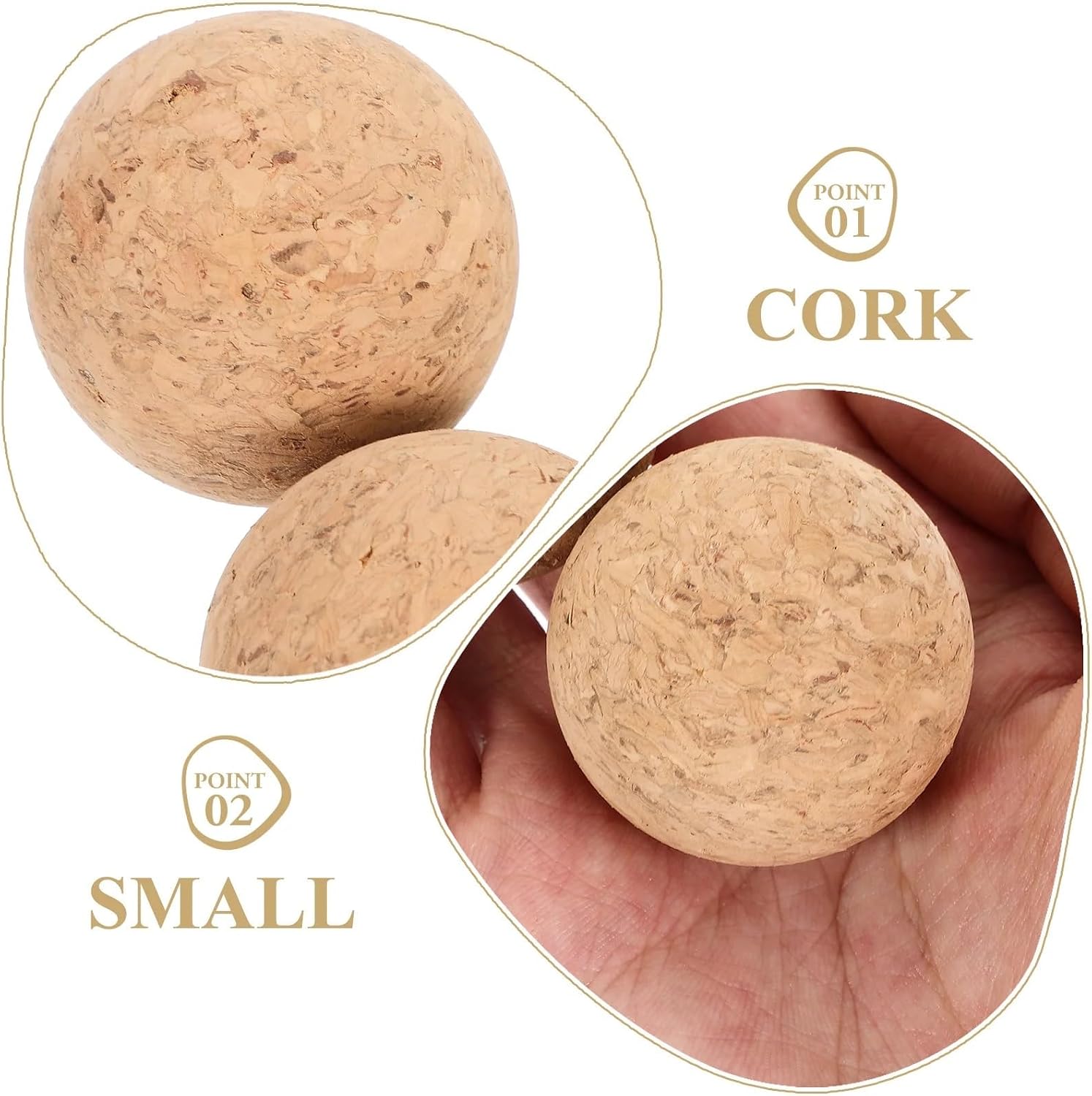 Natural Wood Wine Corks 10Pcs Cork Creative Ball Corks Stylish Balls Sealer Bottle Vacuum Stoppers Sealing
