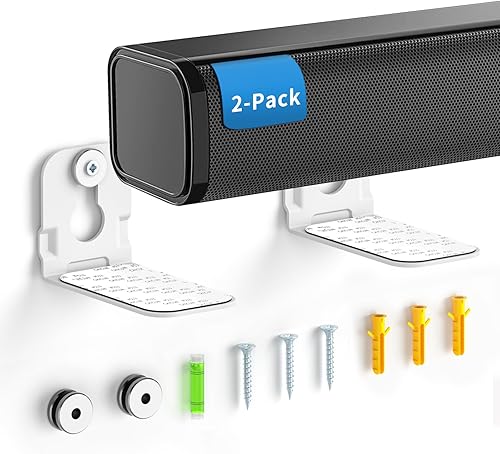 Miniatura 9 de notiela Soporte de pared universal para barra de sonido para Samsung, Onn, Sony, JBL, Vizio, Nakamichi, LG, Roku y la mayoría de barras de sonido,