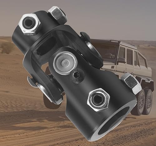 Miniatura 74 de 1" DD x 1" DD U Junta Eje de dirección universal Acoplador de junta U Ángulo máximo 35 grados (3-1/4") 3.268 in Negro